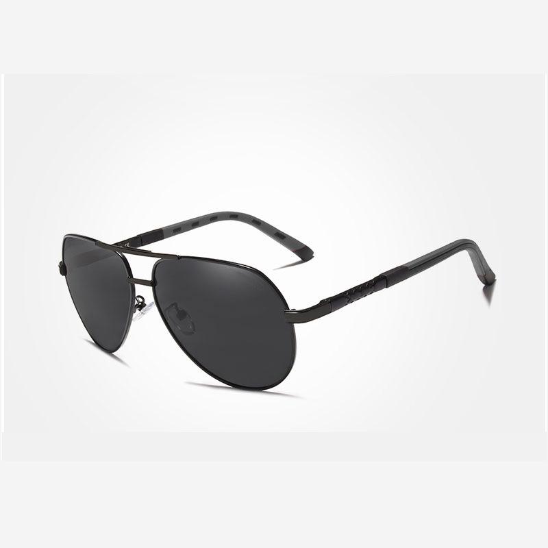 Men S High Grade Metal Sunglasses Large Frame Toad Glasses Polarized Driving Glasses Eye Uv Protection Sunglasses 8725