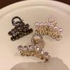 Alloy Rhinestone Small Hair Claw for Women Girls Ponytail Headwear Summer Elegant Shining Hair Grab Clip Hairpins Side Barrettes