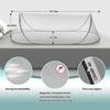78x31x22in Portable Foldable Mesh Tent with Net Bottom Breathable Lightweight Mosquito Net Tent Soft Convenient for Adults Baby