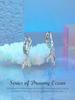Boucles d'oreilles queue de poisson style océan: Argent Sterling S925 Élégant avec Placage Platine pour Femmes
