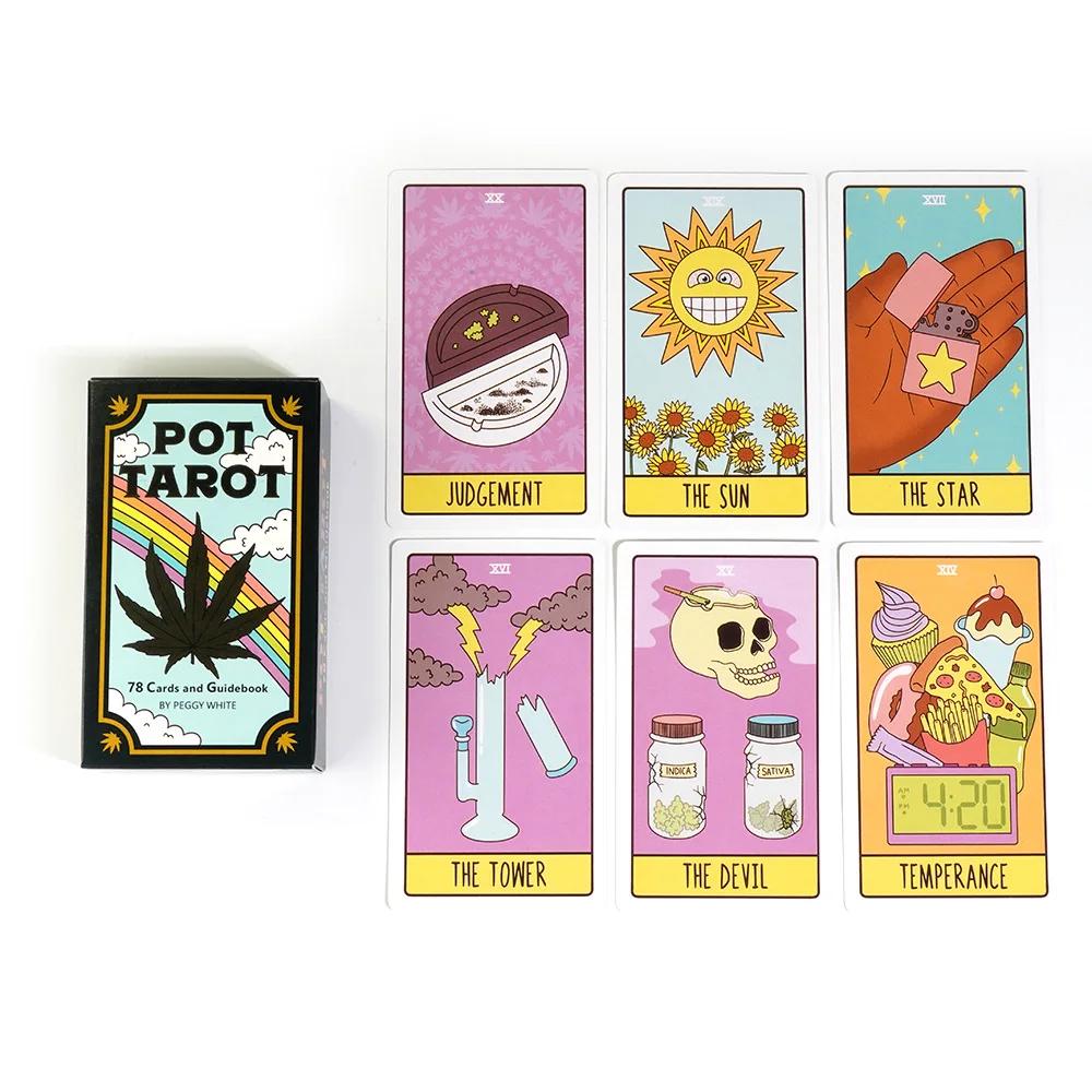 Pot Tarot Oracle Card Leisure Fortune Divination Party Entertainment Chess Card Game Tarot 78 Card Deck