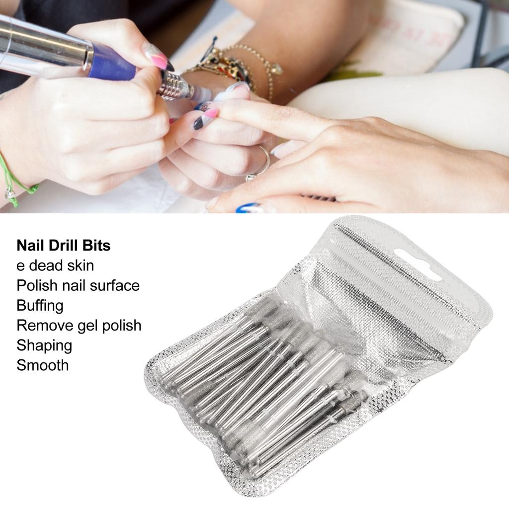 50 Stück Nagelbohrer Acryl Gel Entfernung Raue Oberfläche Starke Härte Diamantsand Nagelhaut Polierbits