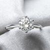 Anziw 2CT 3CT Moissanite Ring 1CT 0.5CT Wedding Engagement Ring 925 Silver for Women Solitaire Diamond Finger Jewelry