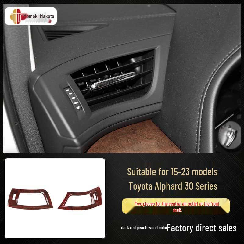 Carbon Fiber Interior Stickers for 15-23 Alphard Vellfire 30 Series, Scratch-Resistant