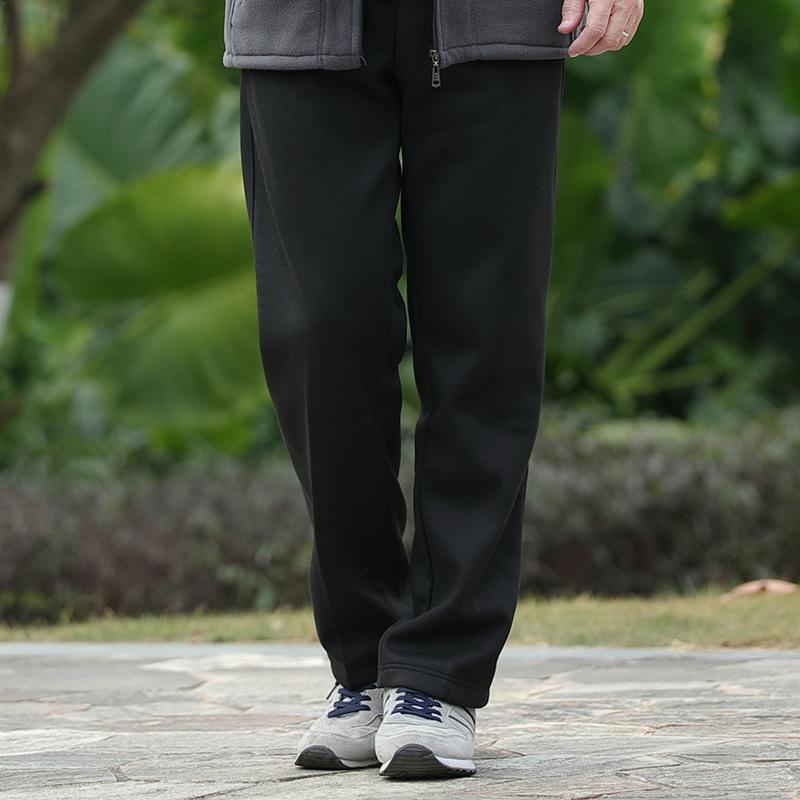 Men’s Winter Fleece Outerwear: Plus Velvet Sweatshirts for Middle-Aged and Elderly Dads and Grandpas