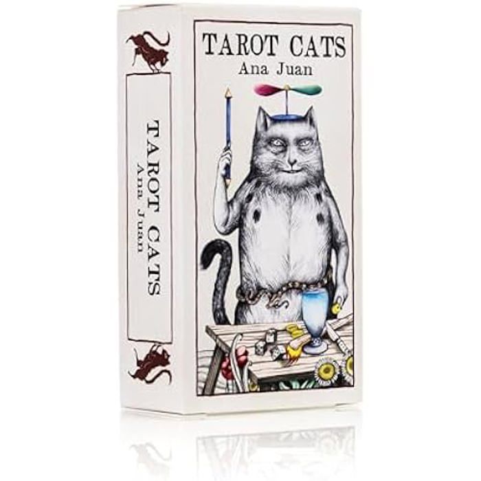 Tarot - fournier - tarot cats - 78 cartes - illustrations d'ana juan - imprimé en espagne