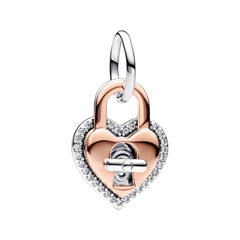 Pandora Heart Decoration 925 Silver Pendant Unisex pendant 783079C01 F,Silver
