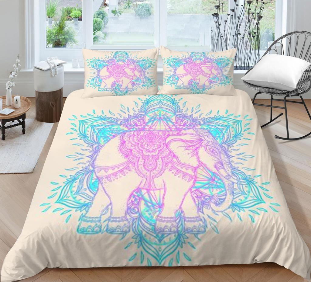 Bohemian Style Duvet Cover Set Boho Bedding Cover Pillowcase Boho Home Bed Clothes Man Quilt Cover King Size Bed Clothes
