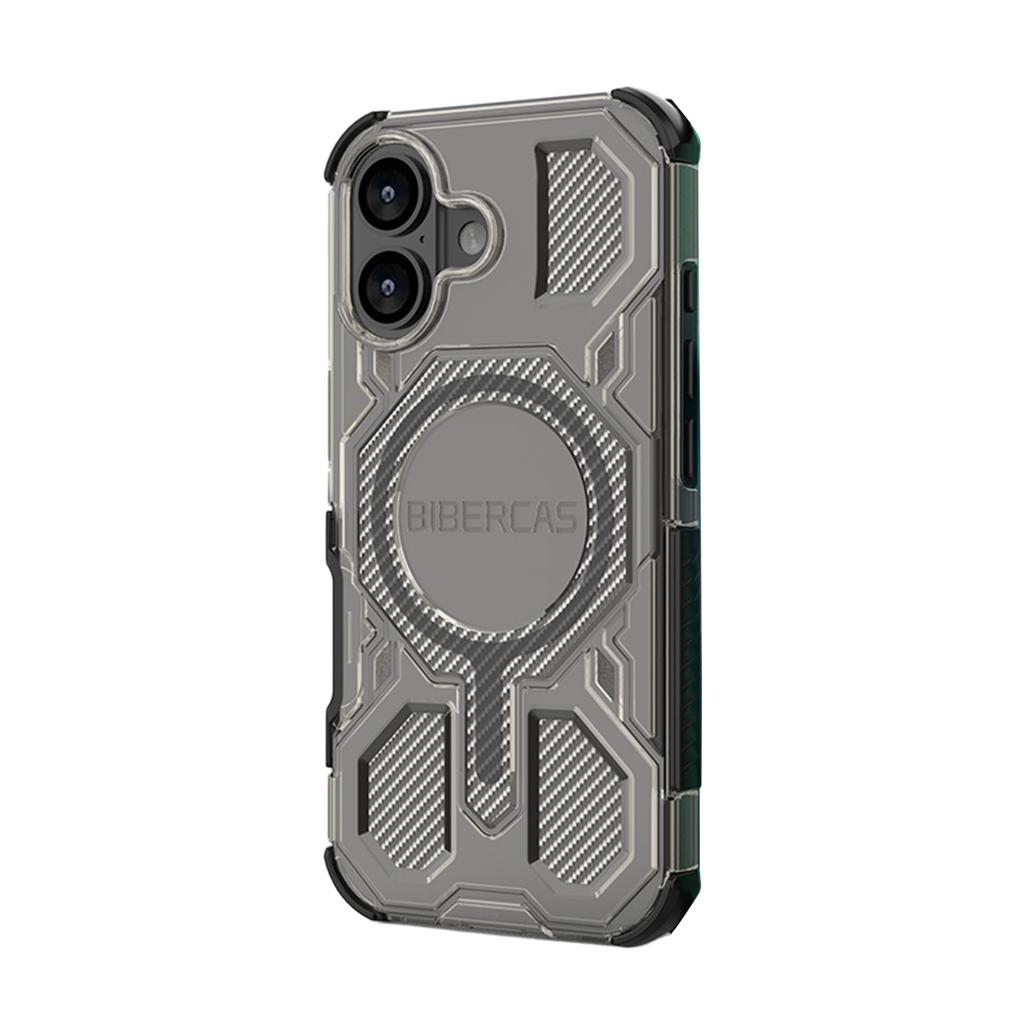 BIBERCAS New Mobile Phone Case With Magnetic Suction And Four-sided,military-grade Anti-drop Mobile Phone Protective Case With Carbon Fiber Texture