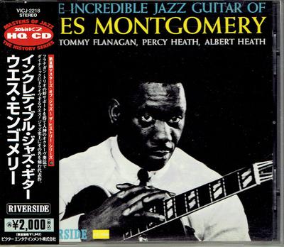CD WES MONTGOMERY  Incredible Jazz Guitar Of Wes Montg VICJ2218 Riverside Recor 1997 Japan Jazz Used