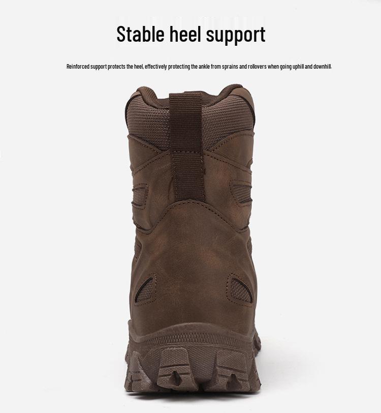 Men's Large Combat and Hiking High-Top Boots