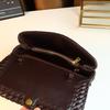 Niche Design Hand-Woven Women'S Bags, Simple Atmosphere, Commuting Briefcase, Casual Versatile Handbag, Small Square Bag