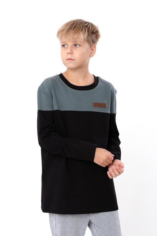 Boys’ Sweatshirt – Stylish Two-Tone Double-Knit Fabric, Comfortable Fit, Any Season, 6387-057 HC