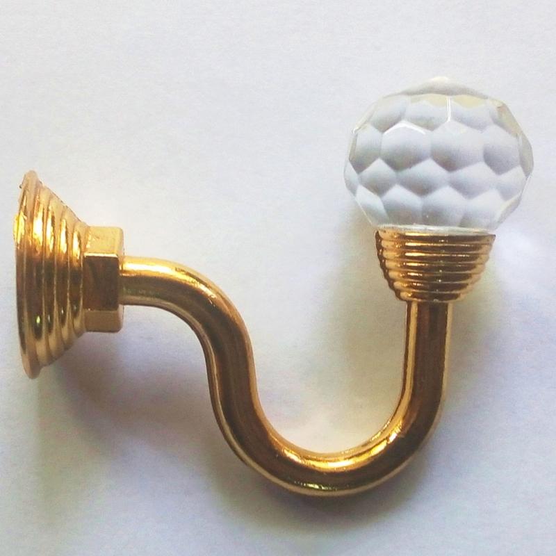 2Pcs U-shaped Curtain Hook Window Hanging Tassel Holdback Metal Curtain Holder