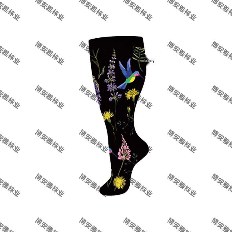 Cross-Border Plus Size Compression Sport Socks - High Elasticity for Obesity
