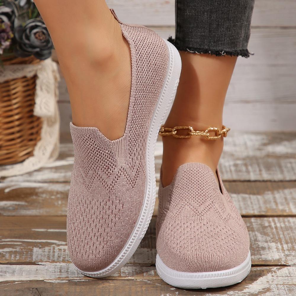 Fashion Women's Casual Flats Outdoor Lightweight Walking Shoes Summer New Comfortable Breathable Mesh Hollowing Shoes