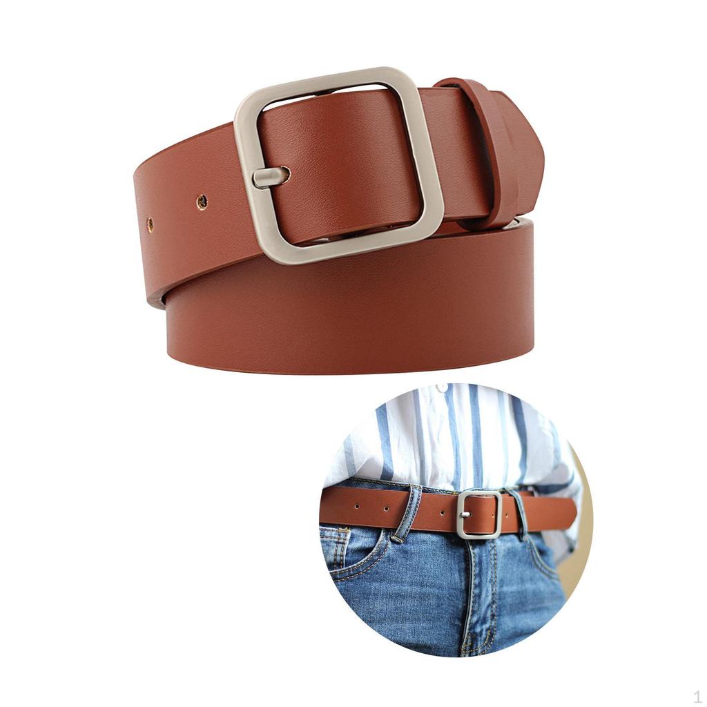 Chic Faux Leather Belt for Women - Stylish Waistband Skirts and Denim