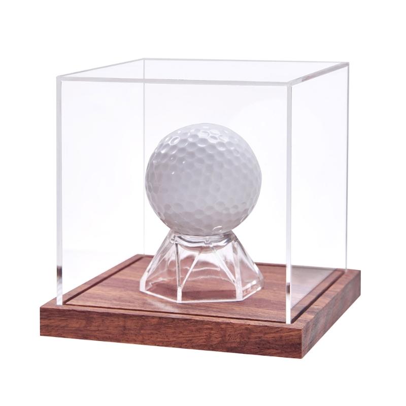 Acrylic Clear Baseball Holder Golf Tennis Billiard Display Storage Box for Cherished Keepsakes