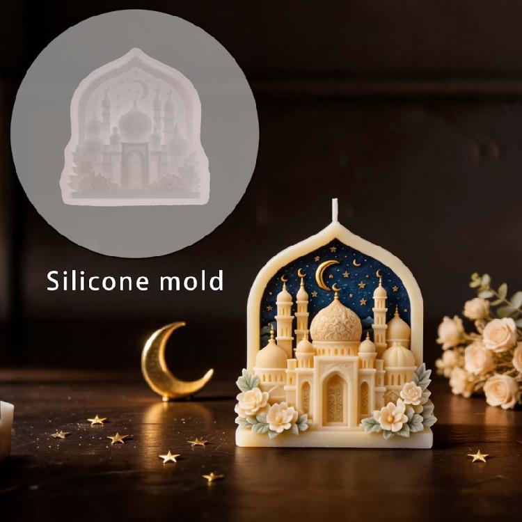 Starry Palazzo Design Silicone Candle Mold High Temperature Resistance Soap Chocolate Molds Baking Accessories