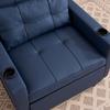 3-in-1 Pull-Out Single Sofa Bed – With Cup Holders and USB Port, Sofa Lounger, Sleeper Chair, Armchair, Perfect for Small Spaces