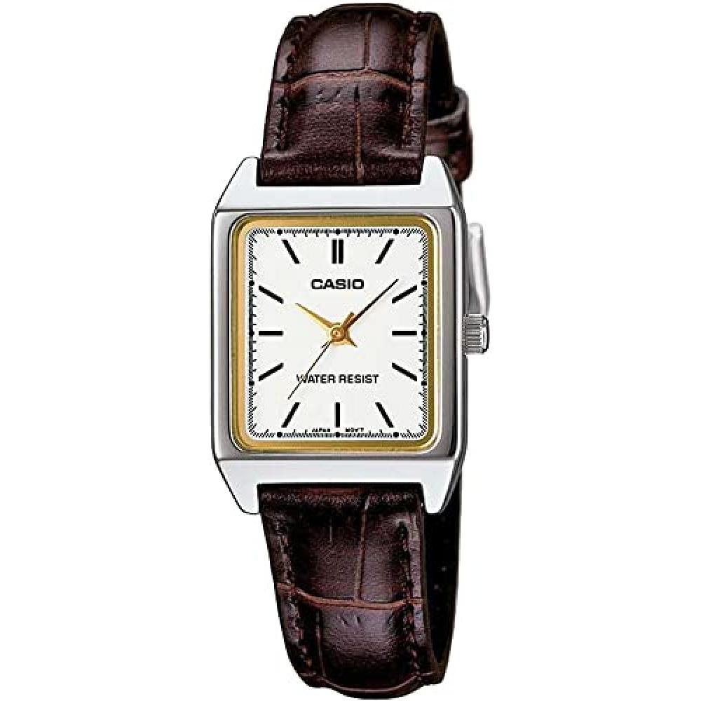 

[Casio] Женские наручные часы Casio Standard Quartz Ltp V007l 7e2 Белый Коричневый Overseas Модель []