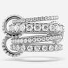 Interlocking Zircon Diamond Ring - Two-Tone Trendy Personalized Design