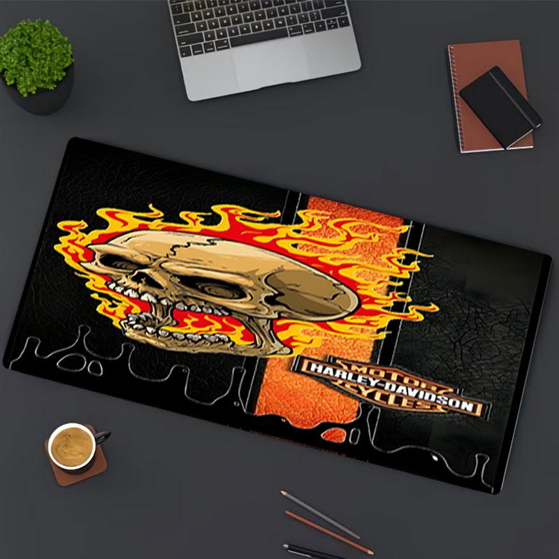 Harley Davidson Print Mouse Pad, for Keyboard Pad Laptop PC Mat for Office Home Use, Desk Decor, Perfect Birthday Gift for Gamers