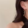 Gift Charm Drop Dangle Earrings Elegant Zircon Asymmetric Earrings Alloy Vintage Vintage Earrings Daily