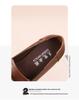 Women's Retro Low Heel Cowhide Shoes: Comfortable, Versatile, Non-Slip Soft Sole, Ideal for Commuting.