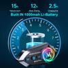 500M Full Duplex Motorcycle Helmet Intercom Headset Dual Core Bluetooth V5.4 Voice Assistant 1000mah Music Sharing Waterproof