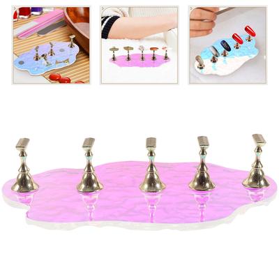 1Set Nail Tips Display Stand Aesthetic Functional Widely Used for Nail Art Practice and Decoration Press On Nails Stand