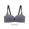 Red Push-Up Plaid Seamless Bra for Women: Lift & Enhance, No Underwire, Anti-Sagging, Ideal for Weddings