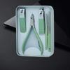 Nail Care Gift Set: Portable Tin Box with Clippers, Scissors, Tweezers, and Ear Spoon