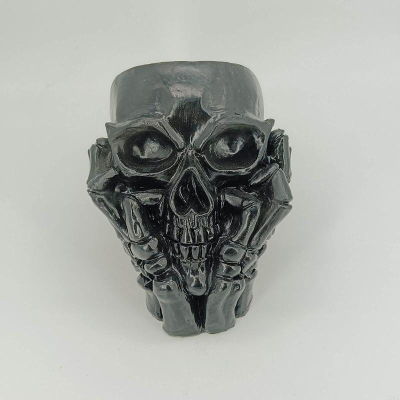 Resin Flower Succulents Pots Planters Skull Head Flowerpots Skull Planters Pots X3UC