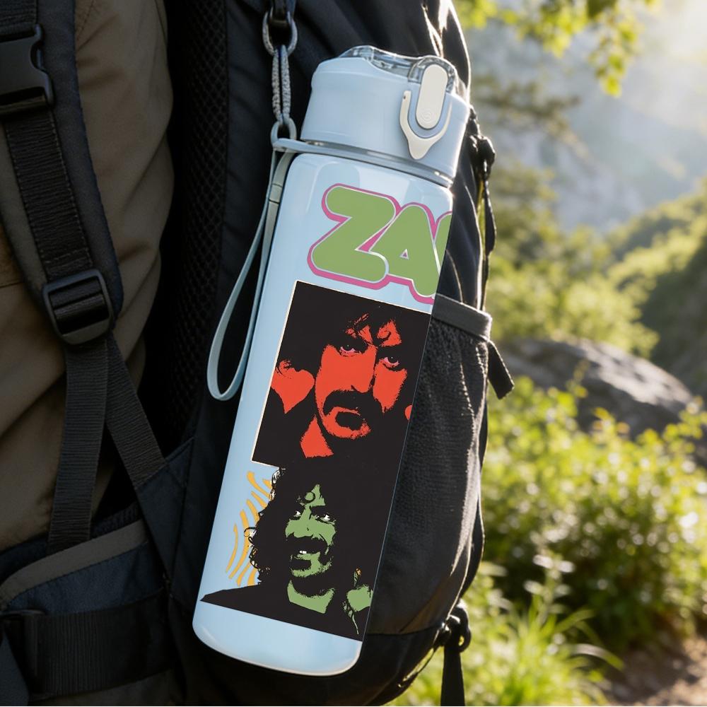 1PC Colorful Retro Street Graffiti Print 750ml Portable Sports Water Bottle Leakproof Travel Gym Drink Cup