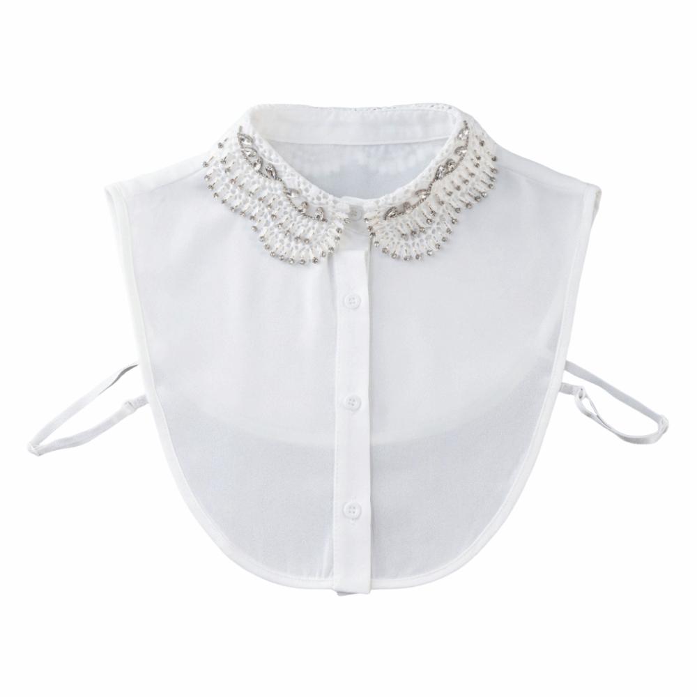 

Elegant Fake Collar White Color Blouse Collar Versatile Detachable Collar Women Apparel