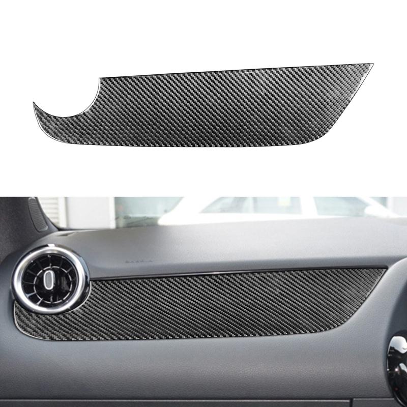 For Mercedes Benz GLB + B Class W246 + LHD/RHD Outlet Vent Frame Steering Wheel Panel Door Handles Carbon Fiber Sticker