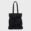 Clover Heart Shirred Ribbon Eco Bag Black