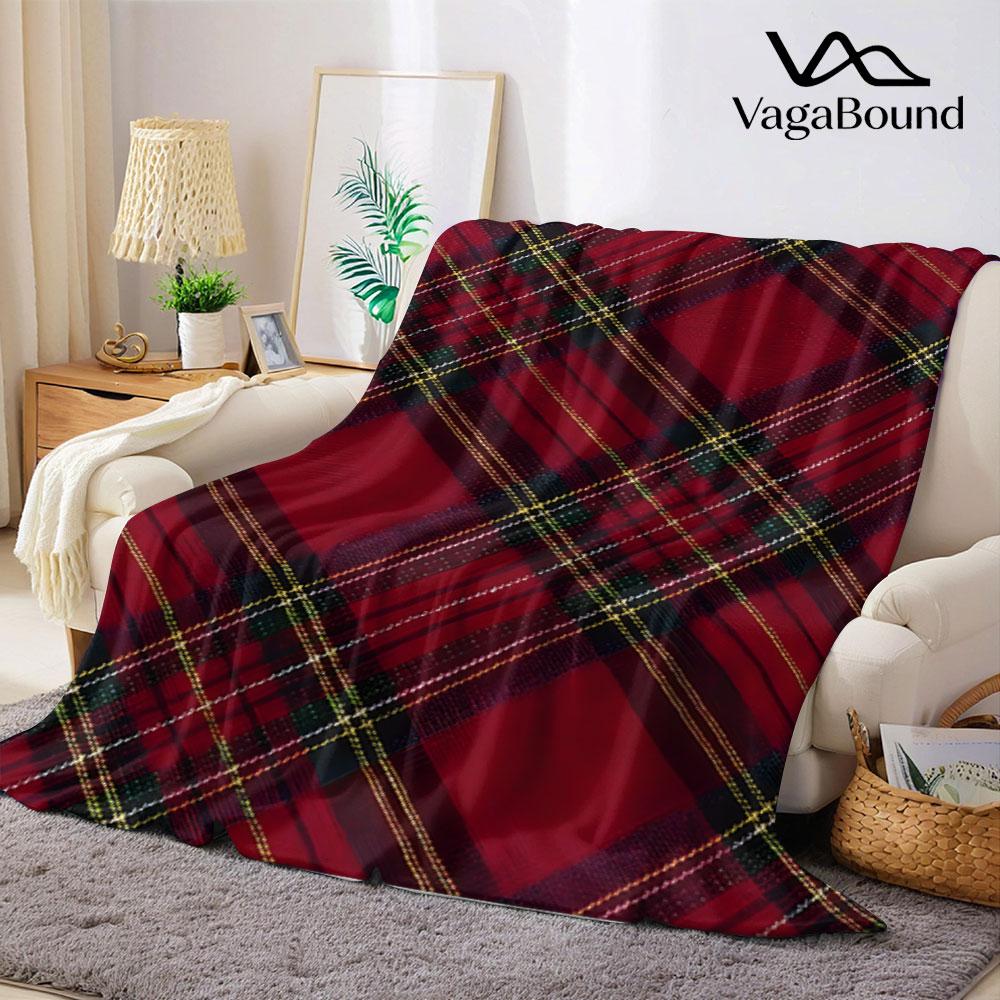 Klassische Tartan karierte Flanelldecke Warm Weich Halloween Weihnachten Sofa Warm Gemütlich Dekorative Deko Geschenk für Alle Jahreszeiten