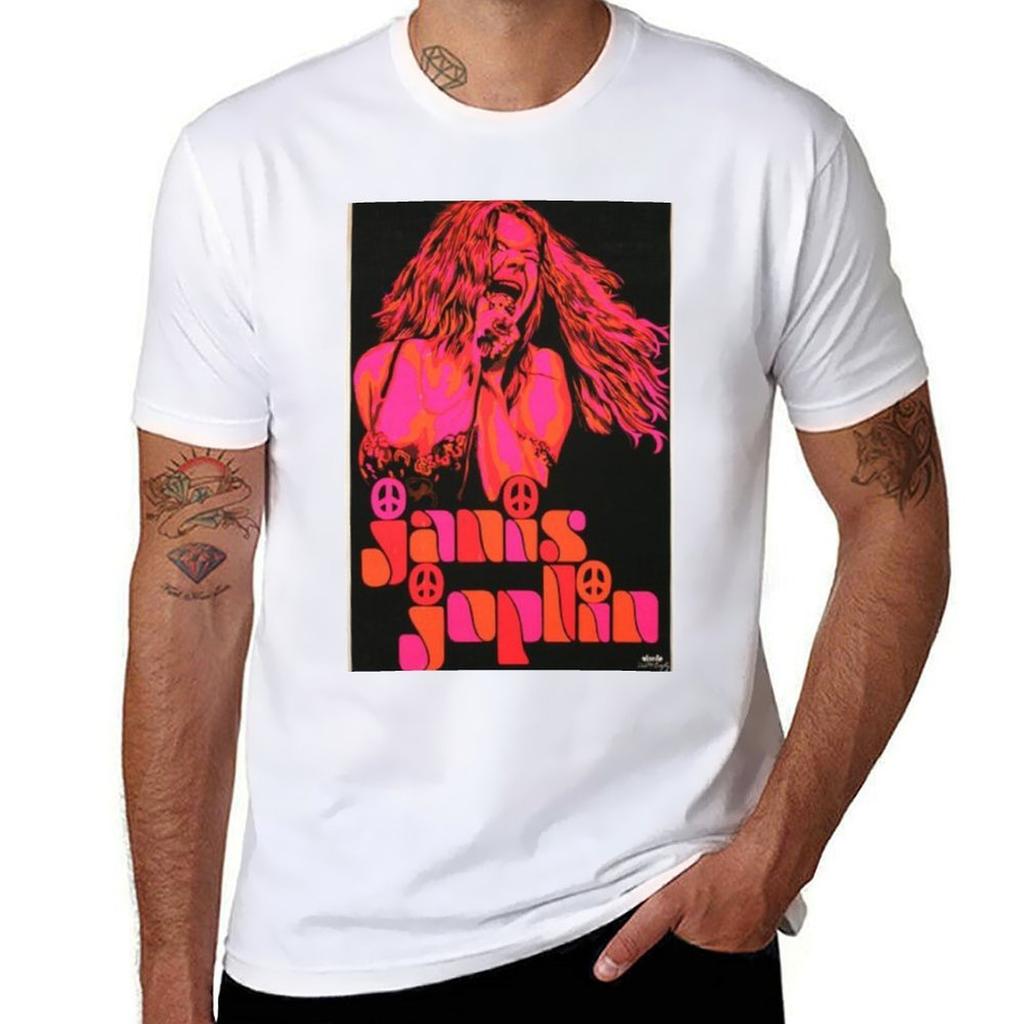 Janis Joplin Vintage Poster Tshirt Streetwear Print Tee Shirt