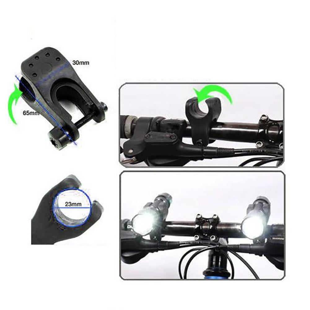 Bicicleta Ciclismo Linterna Frontal Soporte Montaje Abrazadera Pinza Antorcha