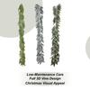 78.74in Green Plant Fake Cedar Artificial Realistic Pine Branches Soft Christmas Stems For Home Patio Yard Wall Living Room