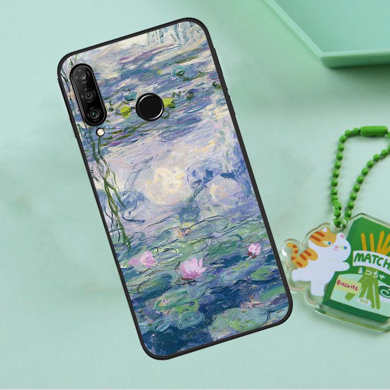 

Claude Monet Garden Lotus Bridge For Huawei Nova 10 9 SE 5T 12s 12i 11i Y91 Y90 Y60 Y70 Y72 Y61 P20 P40 P30 Lite P60 Pro Case Huawei P30 Lite
