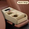 PU leather Armrest Heightening Pad Multifunctional Center Console Organizer  Auto Accessory