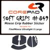 Corepad Soft Grips FinalMouse Ultralight X Large Tiger (L) Grip Tape, 1 Set, Soft Polymer Rubber (Black)