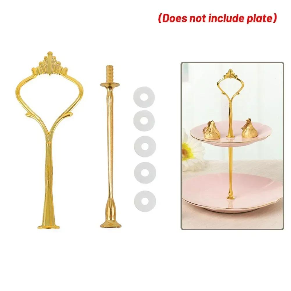 Cake Stand European Style 2/3 Tier Pastry Cupcake Fruit Plate Serving Dessert Holder Creative Multi-layer Plastic Fruit Plate