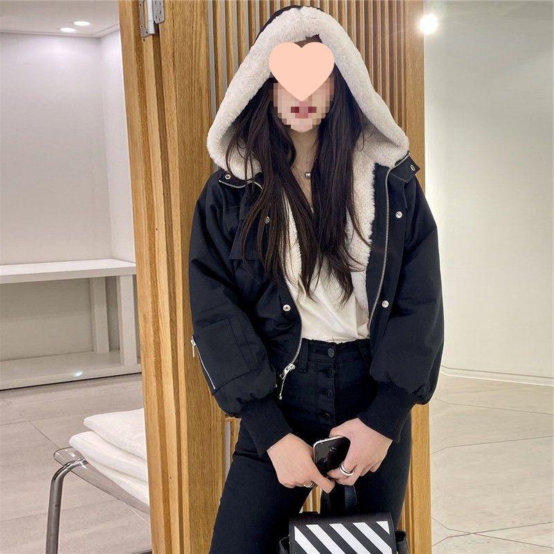 Women s Plush Waist-Cinching Winter Jacket - New Korean Style S (Recommended 80-95 catty)