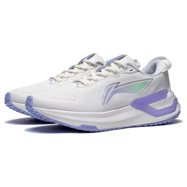 Li Ning YueYing 3.0 Cushioning Slip Resistant Abrasion Resistant Breathable Low Top Running Shoes Women's White ARHT020-1