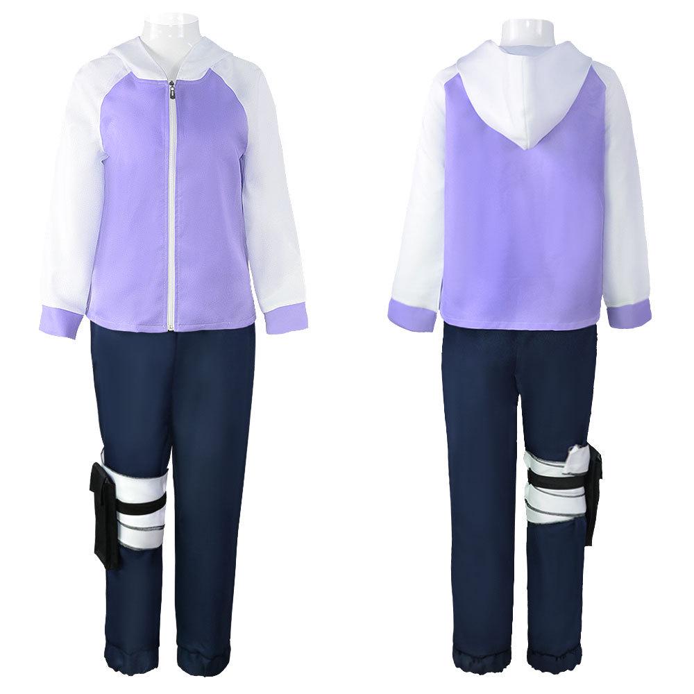 Anime Ninja Cosplay Costume - Hyuga Hinata Role-Playing Outfit for Stage Performance