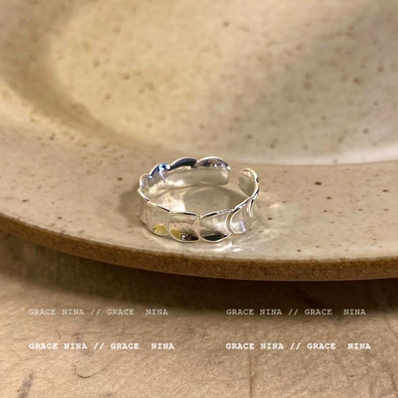 Verstellbares Ring-Set im koreanischen Stil für Damen - Enthält offene Zeigefinger- und Kettenringe